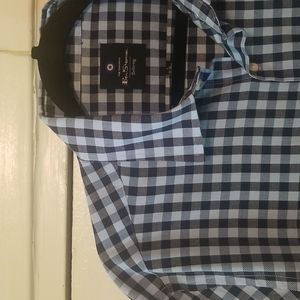 Ben Sherman Blue Gingham Dress Shirt